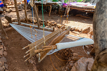 Image showing Hand loom in Konso village, Ethiopia