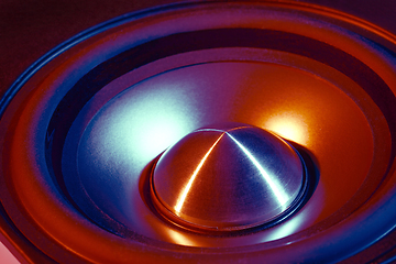 Image showing colorful loudspeaker detail