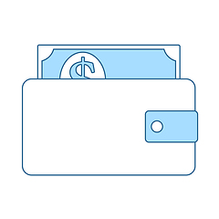 Image showing Wallet With Cash Icon