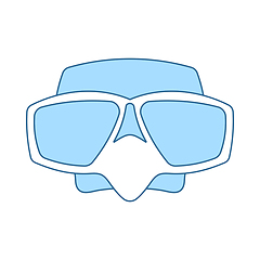 Image showing Icon Of Scuba Mask