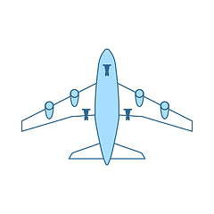 Image showing Airplane Takeoff Icon