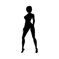 Image showing Naked sexy girls silhouette