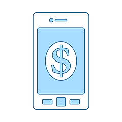 Image showing Smartphone With Dollar Sign Icon