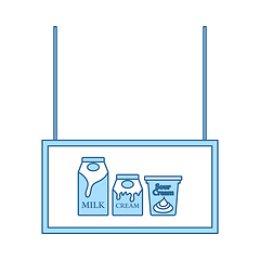 Image showing Milk Market Department Icon