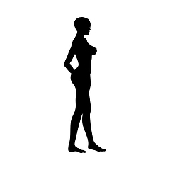 Image showing Naked sexy girls silhouette