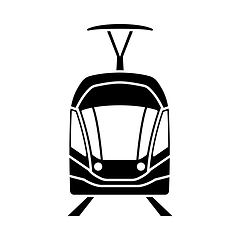 Image showing Tram Icon Front View