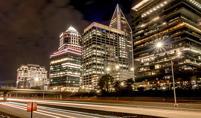 Image showing Downtown Charlotte North Carolina USA at Sunrise