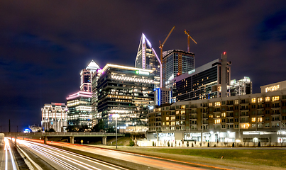 Image showing Downtown Charlotte North Carolina USA at Sunrise