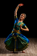 Image showing Beautiful dancer of Indian dance Bharatanatyam