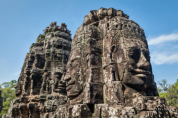 Image showing Faces of Bayon temple, Angkor, Cambodia