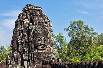 Image showing Face of Bayon temple, Angkor, Cambodia