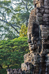 Image showing Face of Bayon temple, Angkor, Cambodia