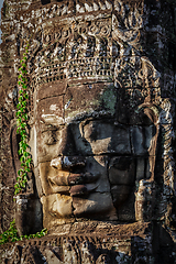 Image showing Face of Bayon temple, Angkor, Cambodia