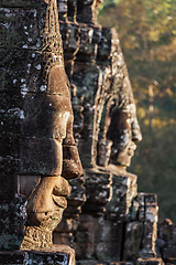 Image showing Faces of Bayon temple, Angkor, Cambodia