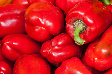 Image showing Red Capsicum Bell peppers