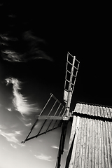 Image showing Windmill under dramatic sky