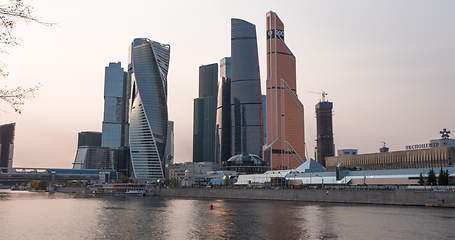 Image showing Moscow city (Moscow International Business Center) , Russia