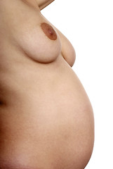 Image showing pregnant naked woman