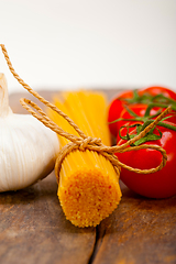 Image showing Italian basic pasta ingredients