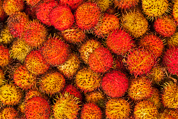 Image showing Tropical fruit rambutan