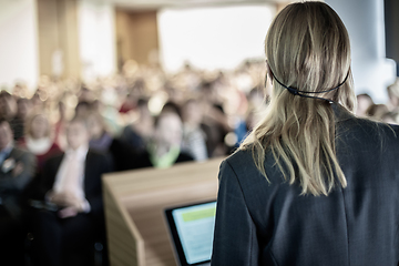 Image showing Speaker at Business Conference and Presentation.