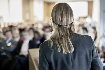 Image showing Speaker at Business Conference and Presentation.