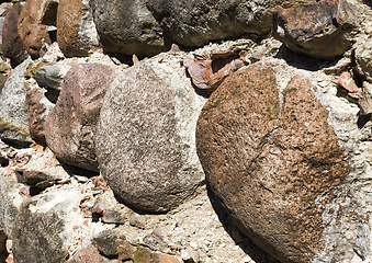 Image showing part of the ancient stone wall