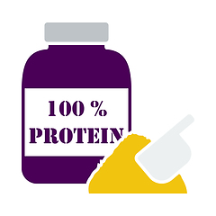 Image showing Icon Of Protein Conteiner