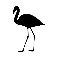 Image showing Flamingo Silhouette