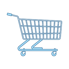 Image showing Supermarket Shopping Cart Icon