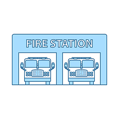 Image showing Fire Station Icon