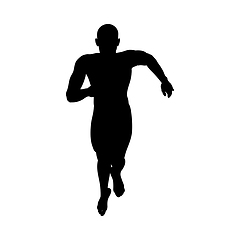 Image showing Standing Pose Man Silhouette