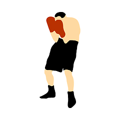 Image showing Boxing  silhouette