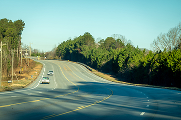 Image showing morning drive on a secondary road in york sc