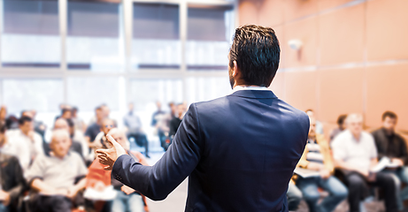 Image showing Speaker at Business Conference and Presentation.