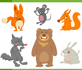 Image showing cute animals cartoon set