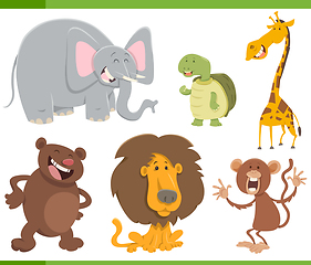 Image showing cute animals cartoon set illustration