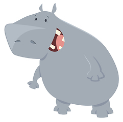 Image showing hippo cartoon animal character