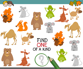 Image showing one of a kind game with animals