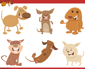 Image showing cute dog characters set