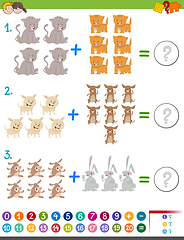 Image showing addition maths game for children