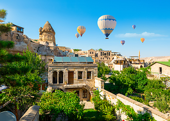 Image showing Air balloons at day in Goreme