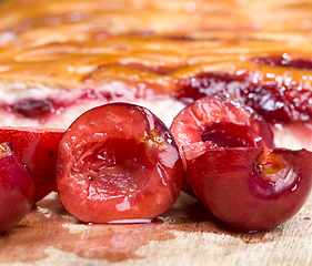 Image showing red cherry berries