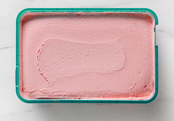 Image showing box of pink ice cream