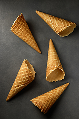 Image showing ice cream cones