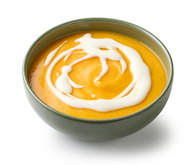 Image showing bowl of vegetable cream soup