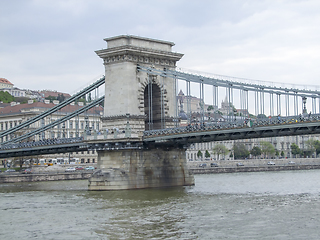 Image showing Chain Bridge in Budapest