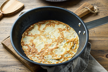 Image showing freshly baked crepe