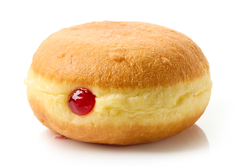 Image showing freshly baked jelly donut