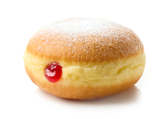 Image showing freshly baked jelly donut